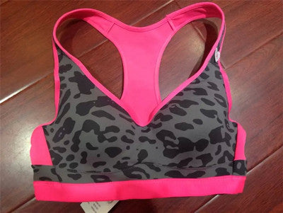 Crop Top Sports Bra Women Fitness Gym Seamless Rims Bra Sports Shockproof Brassiere Yoga Padded Running Jogger Sport Bra Push Up