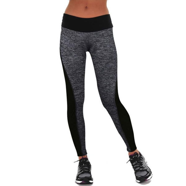 JECKSION Women Workout Trousers 2017 Hot Sale Fitness Leggings Pants Patchwork High Waist Leggings