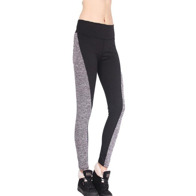 JECKSION Women Workout Trousers 2017 Hot Sale Fitness Leggings Pants Patchwork High Waist Leggings