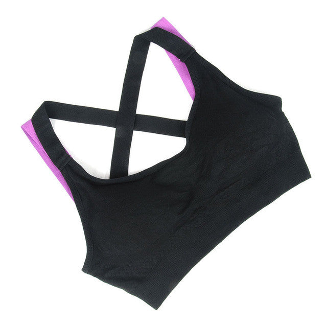 2017 Womens Yoga Bras Push Up Sports Bra Gym Running Padded Bras Athletic Vest Sportswear Underwear