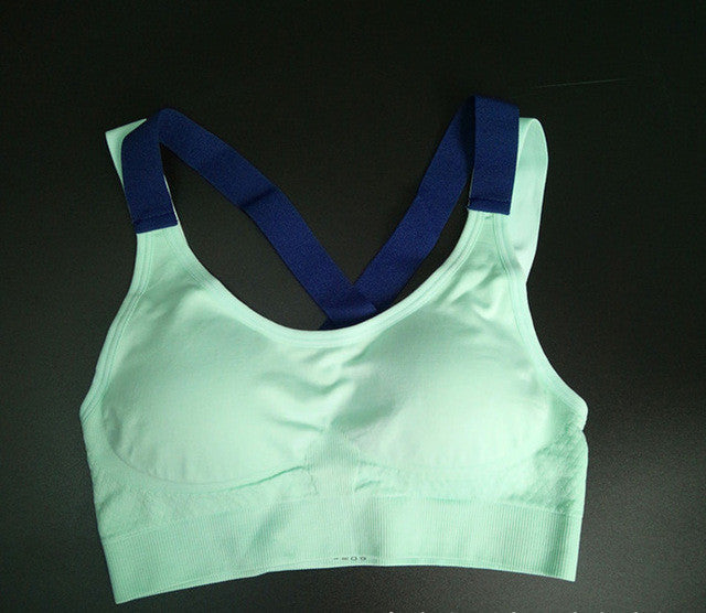 2017 Womens Yoga Bras Push Up Sports Bra Gym Running Padded Bras Athletic Vest Sportswear Underwear